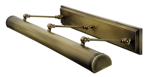 Steamer Six Light Picture Light in Antique Brass with Mahogany Bronze (30|DST42-ABMB)