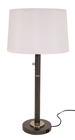 Rupert Three Light Table Lamp in Black With Satin Nickel Accents (30|RU750-GT)