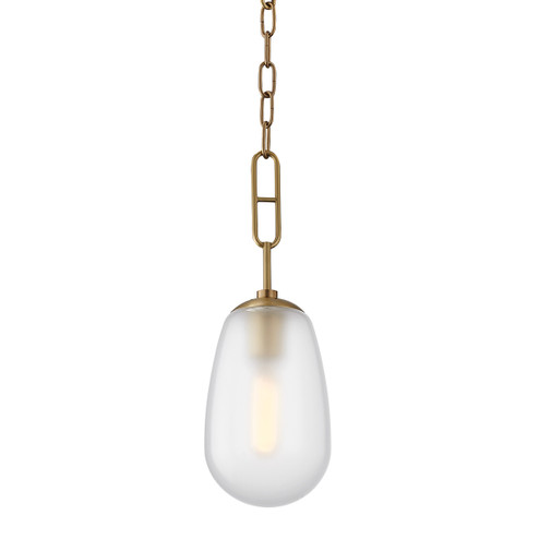 Bruckner One Light Pendant in Aged Brass (70|2106-AGB)