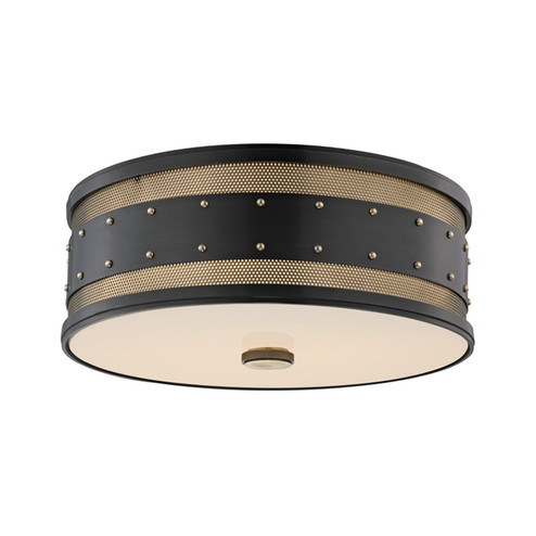 Gaines Three Light Flush Mount in Aged Old Bronze (70|2206-AOB)