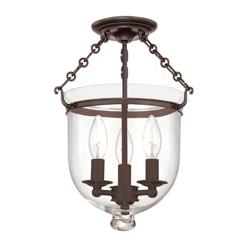 Hampton Three Light Semi Flush Mount in Old Bronze (70|251-OB-C1)