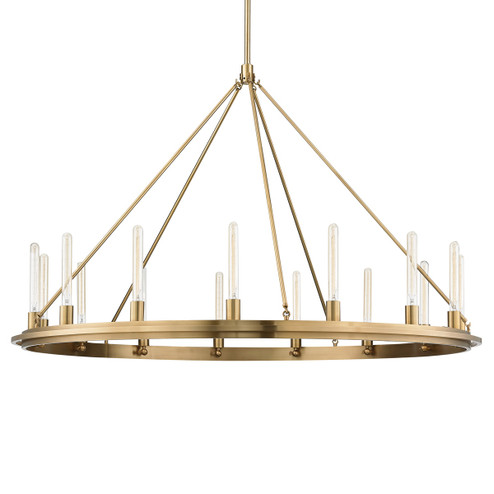Chambers 15 Light Chandelier in Aged Brass (70|2758-AGB)