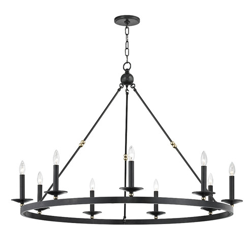 Allendale Nine Light Chandelier in Aged Old Bronze (70|3209-AOB)