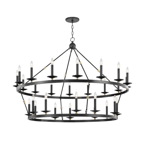Allendale 28 Light Chandelier in Aged Brass/Old Bronze (70|3228-AOB)