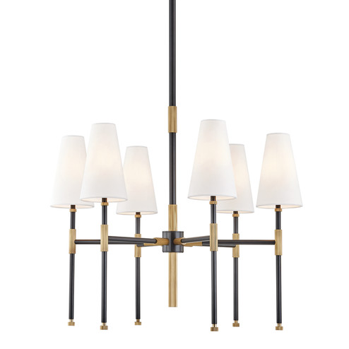 Bowery Six Light Chandelier in Aged Old Bronze (70|3728-AOB)