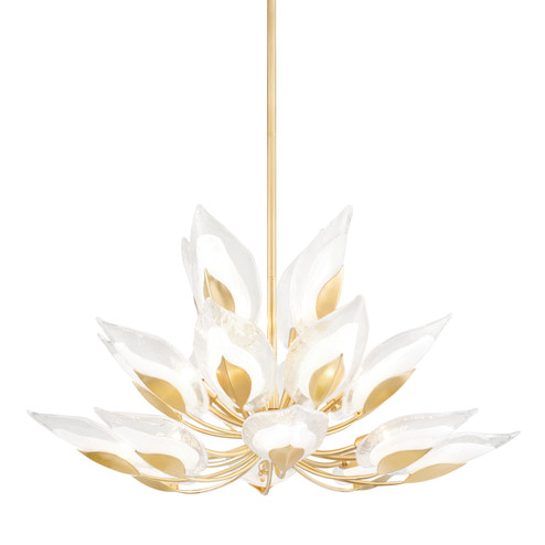 Blossom 20 Light Chandelier in Gold Leaf (70|4840-GL)