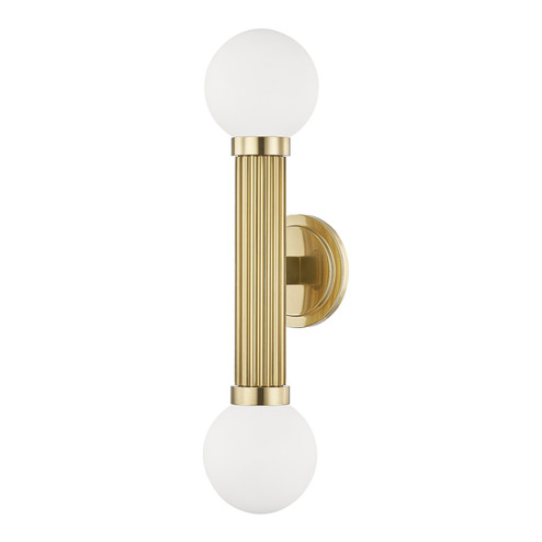 Reade Two Light Wall Sconce in Aged Brass (70|5102-AGB)