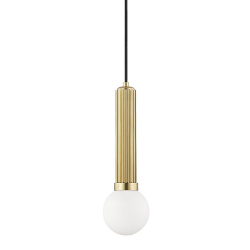 Reade One Light Pendant in Aged Brass (70|5104-AGB)