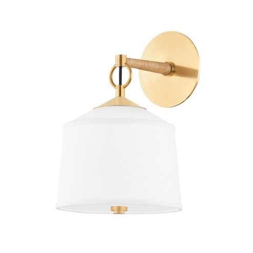 White Plains One Light Wall Sconce in Aged Brass (70|5200-AGB)