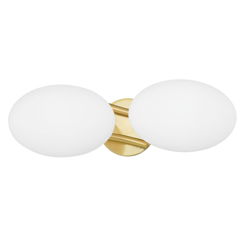 Wagner Two Light Bath Bracket in Aged Brass (70|5532-AGB)