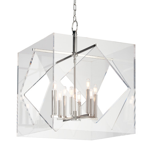 Travis Eight Light Chandelier in Polished Nickel (70|5924-PN)