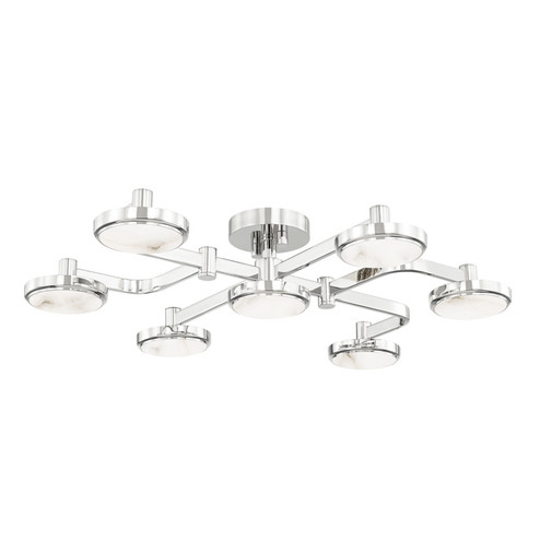 Meander LED Chandelier in Polished Nickel (70|6332-PN)