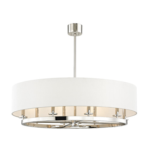 Durham Eight Light Island Pendant in Polished Nickel (70|6539-PN)