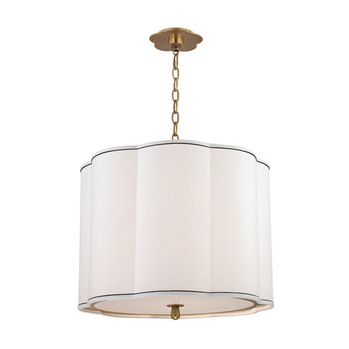 Sweeny Four Light Pendant in Aged Brass (70|7920-AGB)