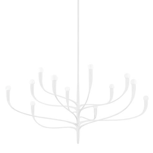 Labra 12 Light Chandelier in White Plaster (70|9612-WP)
