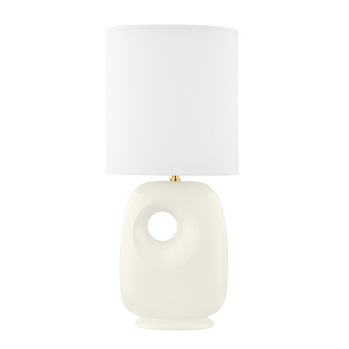 Harbor Park One Light Table Lamp in Aged Brass/Satin Ivory (70|L1506-AGB/CSI)