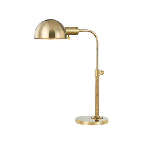 Devon One Light Table Lamp in Aged Brass (70|MDSL520-AGB)