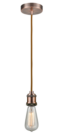 Edison One Light Mini Pendant in Antique Copper (405|100AC-10CR-1AC)