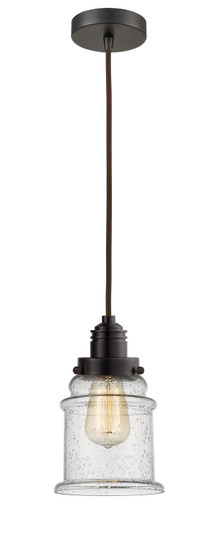 Winchester One Light Mini Pendant in Oil Rubbed Bronze (405|100OB-10BR-2H-OB-G184)