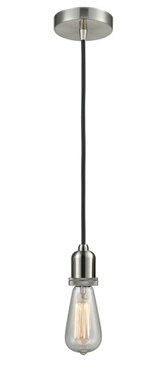 Whitney One Light Mini Pendant in Satin Nickel (405|100SN-10BK-0SN)