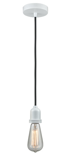Whitney One Light Mini Pendant in White (405|100W-10BK-0W)