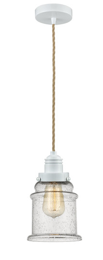 Winchester One Light Mini Pendant in White (405|100W-10RE-2H-W-G184)