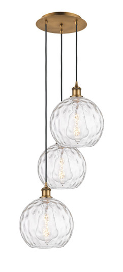 Ballston Three Light Pendant in Brushed Brass (405|113B-3P-BB-G1215-10)