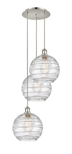 Ballston Three Light Pendant in Polished Nickel (405|113B-3P-PN-G1213-10)