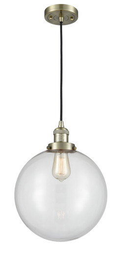 Franklin Restoration One Light Mini Pendant in Antique Brass (405|201C-AB-G202-12)