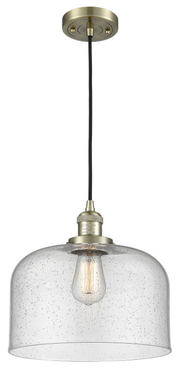 Franklin Restoration LED Mini Pendant in Antique Brass (405|201C-AB-G74-L-LED)