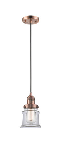Franklin Restoration LED Mini Pendant in Antique Copper (405|201C-AC-G182S-LED)