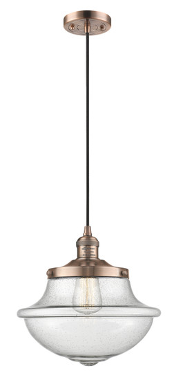 Franklin Restoration One Light Mini Pendant in Antique Copper (405|201C-AC-G544)