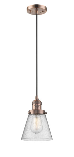 Franklin Restoration One Light Mini Pendant in Antique Copper (405|201C-AC-G64) Franklin Restoration One Light Mini Pendant in Antique Copper (405|201C-AC-G64)