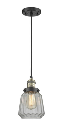 Franklin Restoration One Light Mini Pendant in Black Antique Brass (405|201C-BAB-G142)