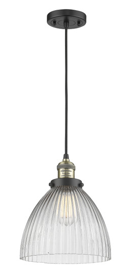 Franklin Restoration One Light Mini Pendant in Black Antique Brass (405|201C-BAB-G222)