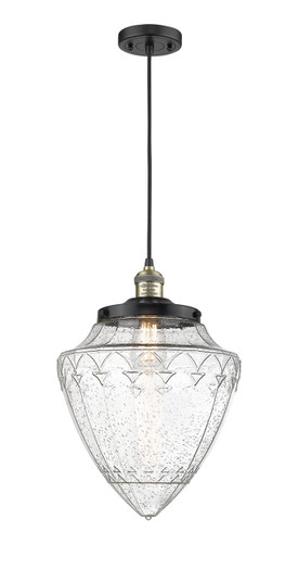 Franklin Restoration LED Mini Pendant in Black Antique Brass (405|201C-BAB-G664-12-LED)