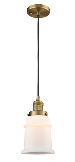 Franklin Restoration LED Mini Pendant in Brushed Brass (405|201C-BB-G181-LED)