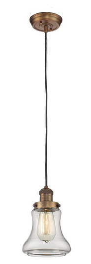 Franklin Restoration One Light Mini Pendant in Brushed Brass (405|201C-BB-G192)