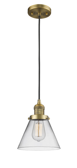 Franklin Restoration One Light Mini Pendant in Brushed Brass (405|201C-BB-G42)