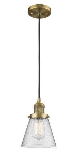 Franklin Restoration One Light Mini Pendant in Brushed Brass (405|201C-BB-G64)