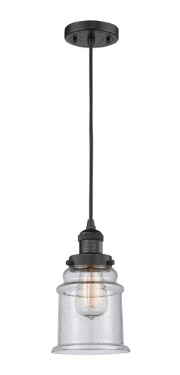 Franklin Restoration LED Mini Pendant in Matte Black (405|201C-BK-G184-LED)