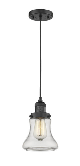 Franklin Restoration LED Mini Pendant in Matte Black (405|201C-BK-G192-LED)