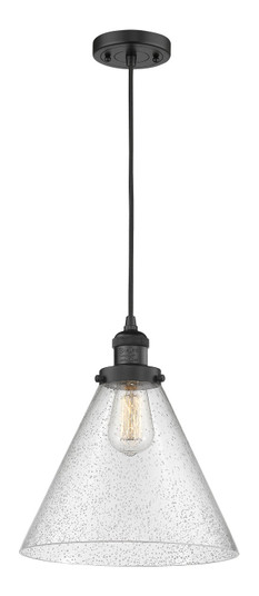 Franklin Restoration LED Pendant in Matte Black (405|201C-BK-G44-L)