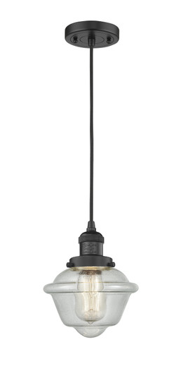 Franklin Restoration One Light Mini Pendant in Matte Black (405|201C-BK-G532)
