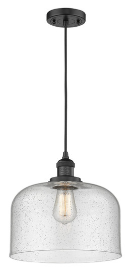 Franklin Restoration LED Mini Pendant in Matte Black (405|201C-BK-G74-L-LED)