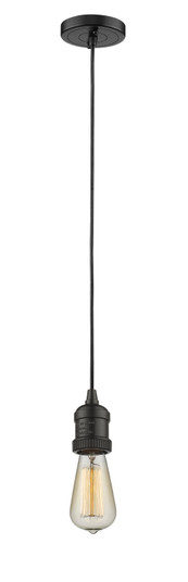 Franklin Restoration One Light Mini Pendant in Oil Rubbed Bronze (405|201C-OB)