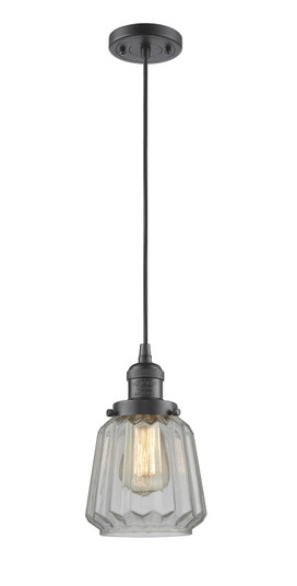 Franklin Restoration LED Mini Pendant in Oil Rubbed Bronze (405|201C-OB-G142-LED)