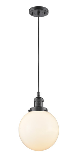 Franklin Restoration LED Mini Pendant in Oil Rubbed Bronze (405|201C-OB-G201-8-LED)