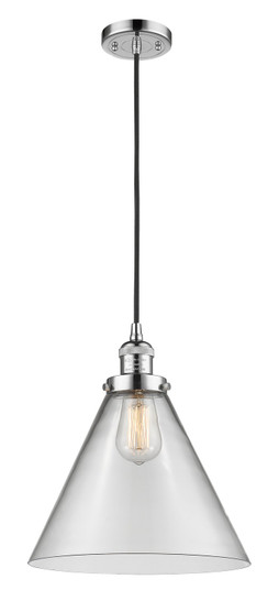 Franklin Restoration One Light Mini Pendant in Polished Chrome (405|201C-PC-G42-L)