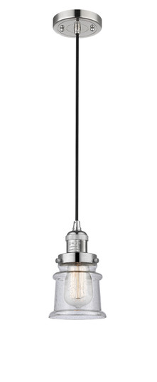 Franklin Restoration One Light Mini Pendant in Polished Nickel (405|201C-PN-G184S)